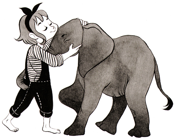 Anna Lubinski - Illustration - Inktober - Friend