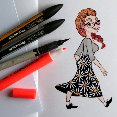 Anna Lubinski - Illustration - Parisian portraits